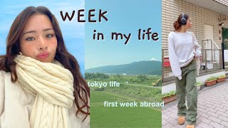 first week abroad ୨୧ meeting new friends, run with me!, tokyo life