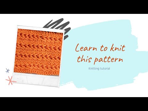 How to knit a beautiful pattern for sweaters #knitting #knittingchannel #knit