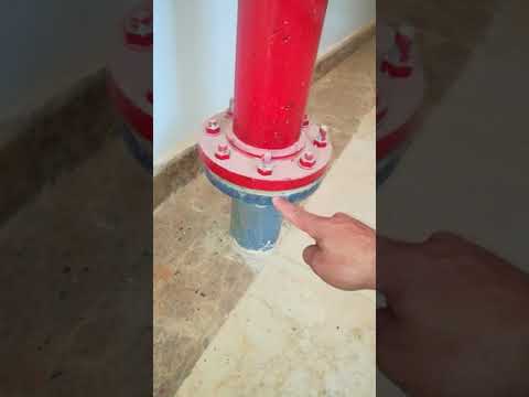 أخطأ في طريقه تركيب مواسير الحريق