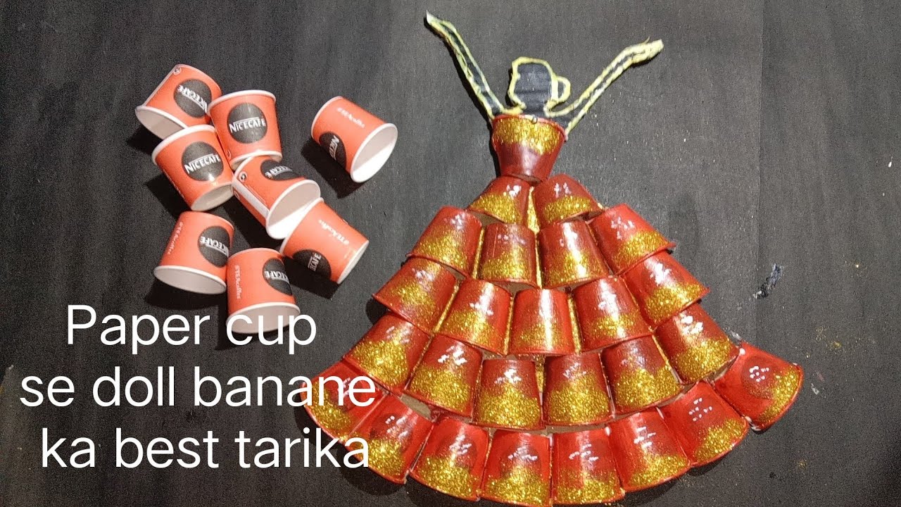 how to make a cup doll|paper cup se doll kaise banaye|paper cup doll|# ...