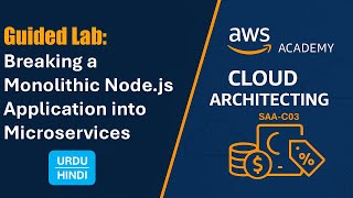 Guided lab: Breaking a Monolithic Node.js Application into Microservices  | Urdu | Hindi SAA-C03