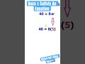 Does x Satisfy An Equation