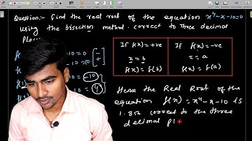 Bisection method || Bisection method in Hindi || Example 3