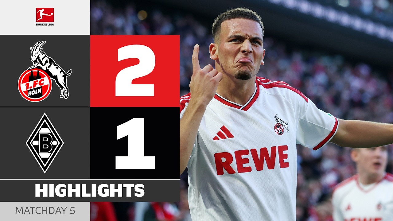 [분데스리가] DERBY WIN For Köln! | 1. FC KÖLN – BORUSSIA M’GLADBACH | Highlights | Matchday 5 – Bundesl