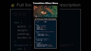 Glassmorphism Floating Navbar Animation | HTML CSS UI Design