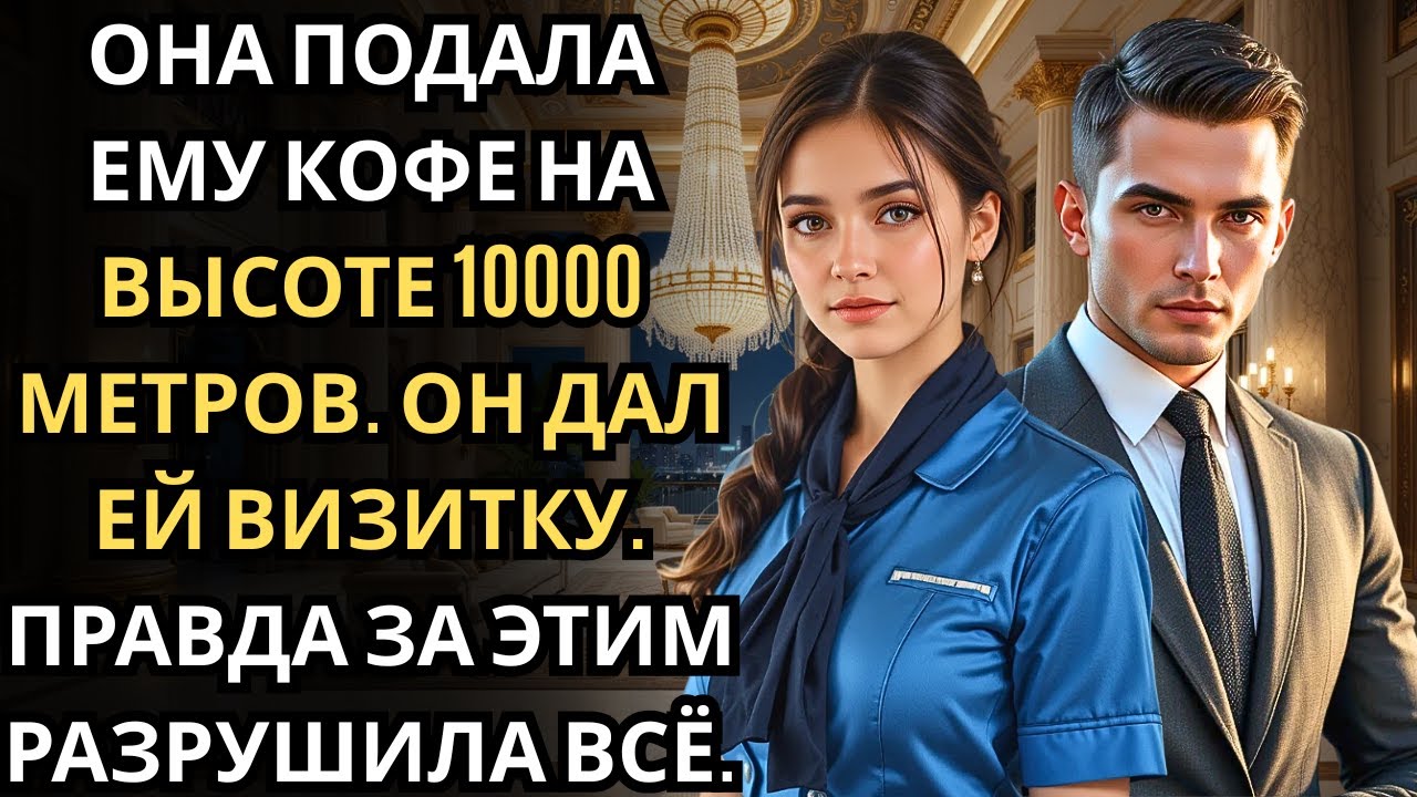 Во время ночного рейса стюардесса заметила его холодную улыбку… пассажир был миллионером CEO.