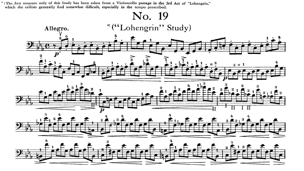 David Popper - Op.73, Étude No.19 Hohe Schule des Violoncello-Spiels David Popper - Op.73, Étude No.19 Hohe Schule des Violoncello-Spiels