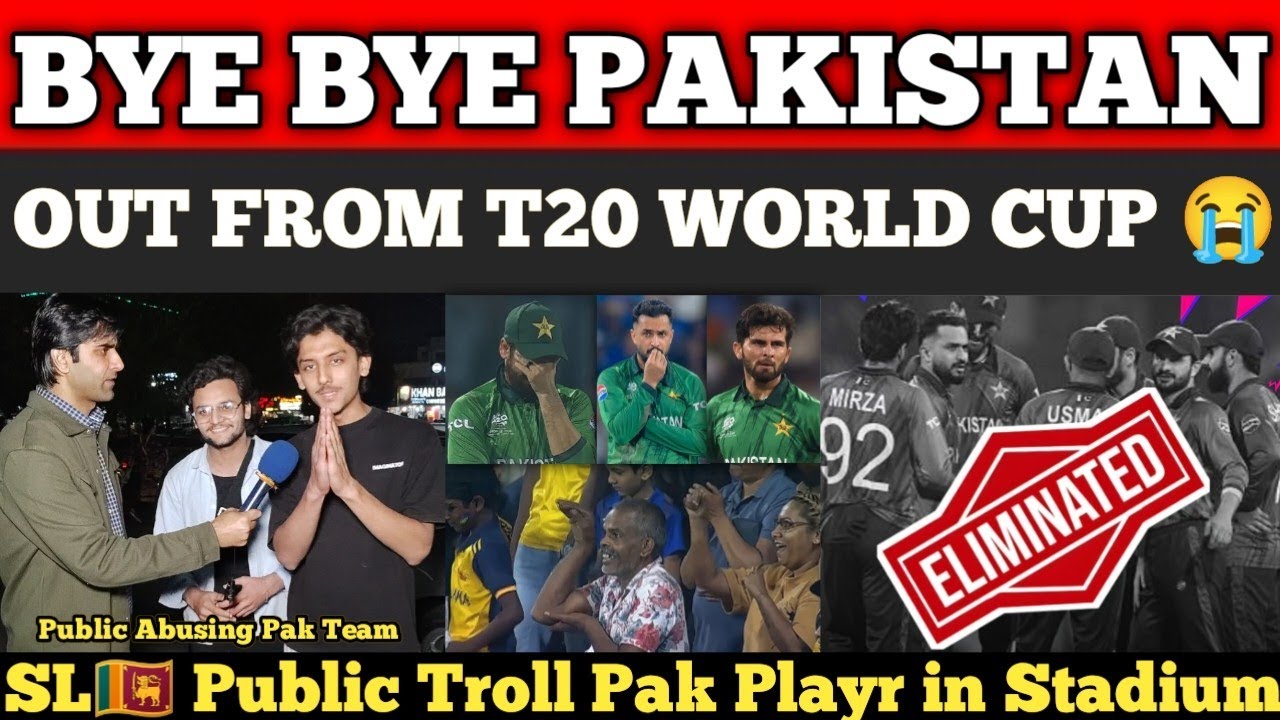 SL🇱🇰 Eliminate PAK🇵🇰 From T20 WorldCup 😭 || Shame on Pak Team || Pakistani Reactions 