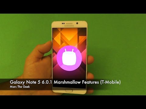 Galaxy Note 5 Marshmallow 6.0.1 기능 (T-Mobile)