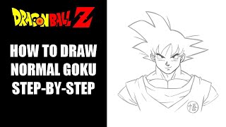 How to draw Goku (Dragon Ball) Easy step-by-step tutorial screenshot 1