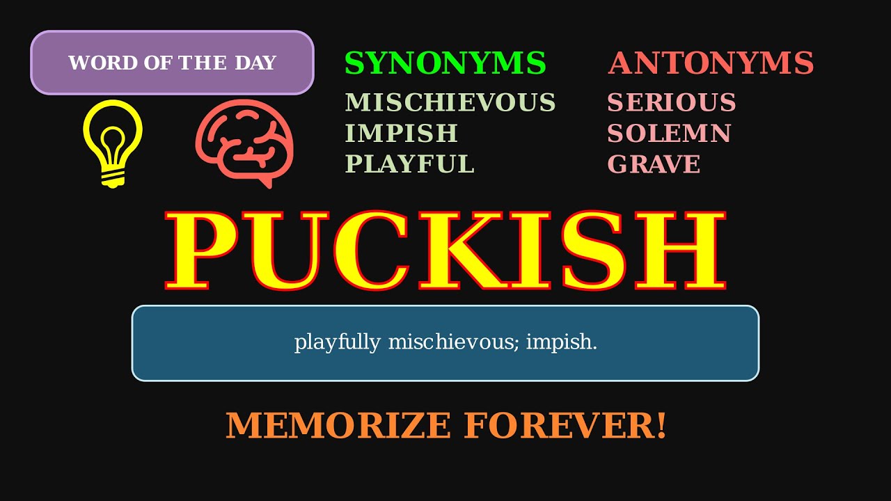 Puckish: The Word for Playful Mischief 😏 A Whimsical Adjective
