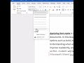 Microsoft Word Applying Font Styles