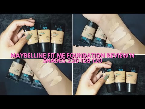 Video Maybelline FIT ME foundation review in shades... - youtube