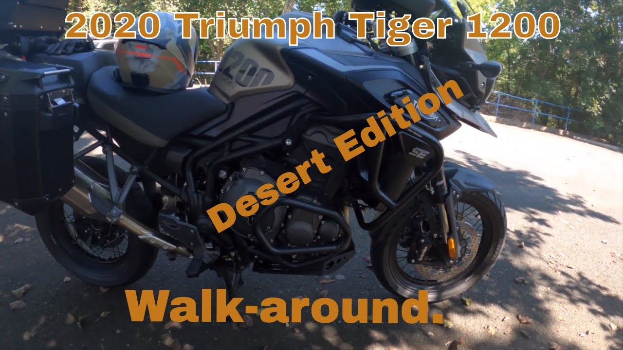 2020 Triumph Tiger 1200 Desert Edition new owner walk around.