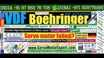 VDF Boehringer Repair Servo Motor alarms, Contoller error, Servo Drive Testing, PLC troubleshooting