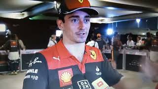 2022 f1 abu Dhabi entrevista checo leclerc max