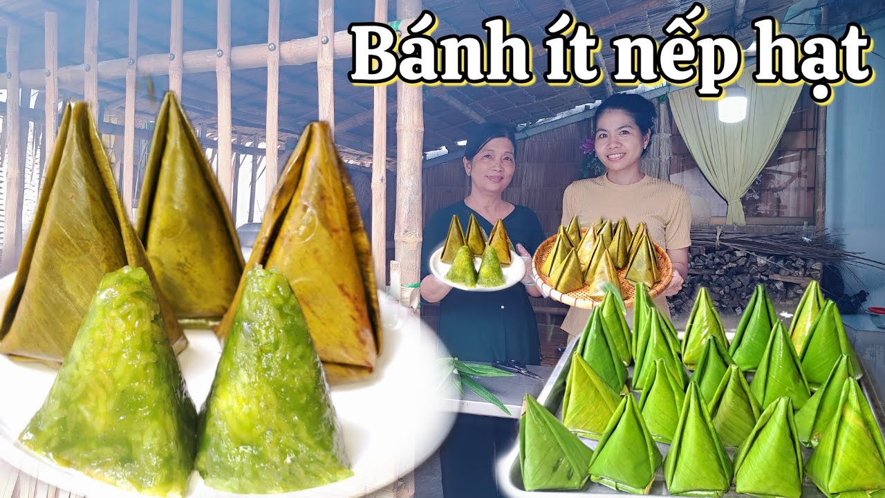 Bánh ít nếp hạt bột năng - món bánh truyền thống cúng tết Đoan Ngọ