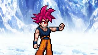 Dragon Ball Super: Broly Goku Super Saiyan Blue Transformation (Sprite Animation)