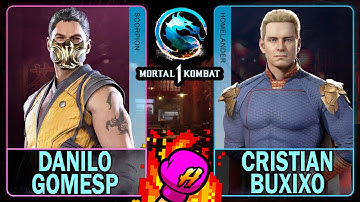 MK1 Danilogomesp (SCORPION) VS Cristian Buxixo (HOMELANDER)🥊Mortal Kombat 1🥊4K 60ᶠᵖˢ