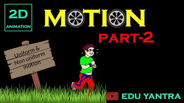 CLASS 9 | UNIFORM AND NON UNIFORM MOTION | MOTION | PHYSICS | ANIMATION | EDU YANTRA