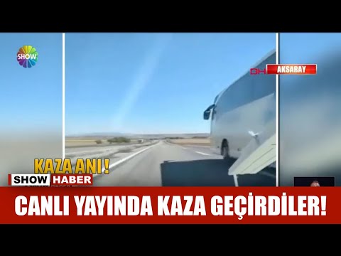 Canlı yayında kaza geçirdiler!