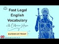 Fast Legal English Vocabulary Burden Of Proof