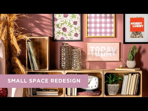 small-space-decor-ideas-|-diy-room-makeover-|-hobby-lobby®
