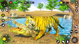 Tiger Family Sim Jungle Hunt Wild Tiger Hunting Gameplay-Android:Mobile Game screenshot 2