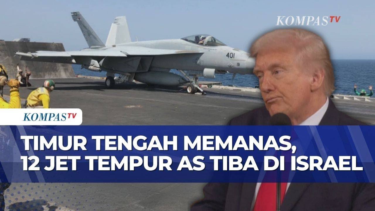 Timur Tengah Memanas! 12 Jet Tempur AS Mendarat di Israel, Persiapan Perang Lawan Iran?