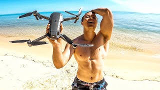 CRASHED MY DRONE IN THE OCEAN