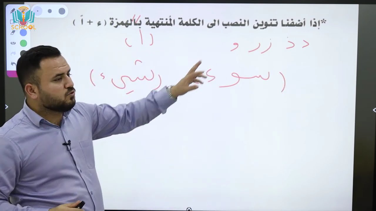 عەرەبی 9 - م. بژار علی النحوی - بابەتی الهمزە المتطرفة الاخیرة