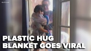Conway family goes viral over plastic-protected hug blanket video