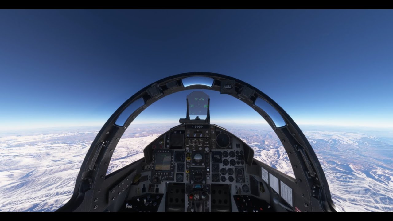 MSFS: F-15 military mission from Nasiriyah Iraq to Esfahan Iran with windy Landing