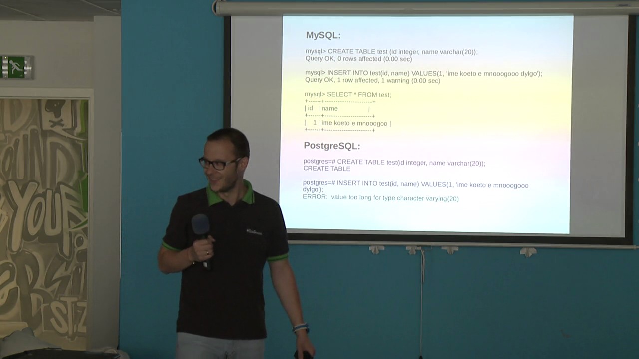 Lightning talks - Mysql vs PostgreSQL - YouTube