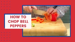 How to chop / slice / dice and freeze Bell peppers (or capsicums)