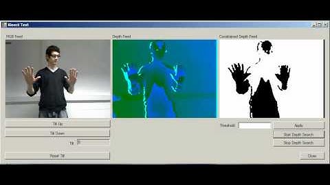 C# Kinect with Depth Constraint
