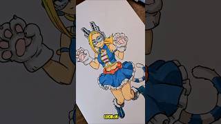 Como dibujar con marcadores al estilo anime  en menos de 1 minutos #RyukoTsuchikawa #myheroacademia