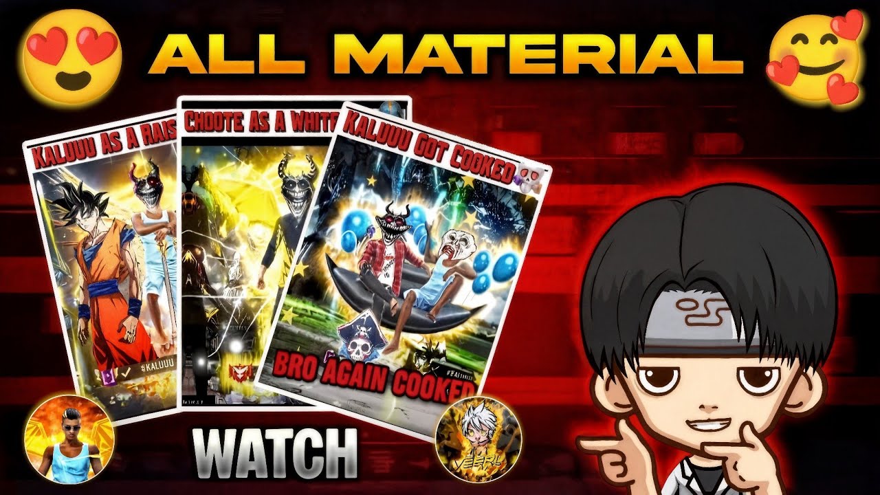 All Material Veeru Bhai 🍷🔥|| Veeru and Kalu Video Editing Material