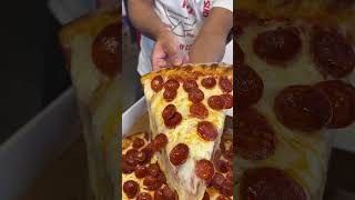 Quadruple cheese pepperoni pizza 🤤