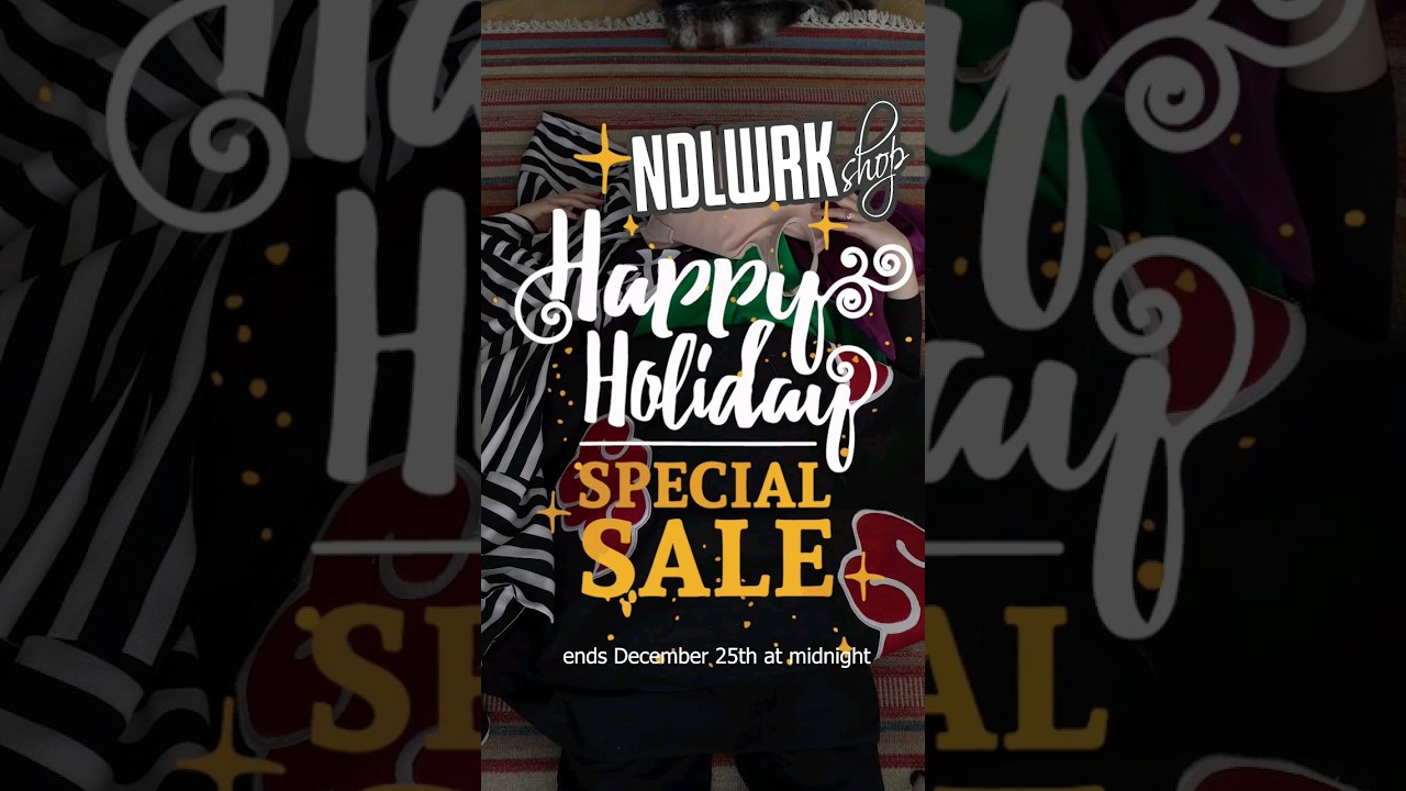 ✨🎄 𝓗𝓸𝓵𝓲𝓭𝓪𝔂 𝓢𝓪𝓵𝓮 🎄✨ 𝟮𝟬% 𝗼𝗳𝗳 𝗼𝘂𝗿 𝗲𝗻𝘁𝗶𝗿𝗲 𝘀𝘁𝗼𝗿𝗲! NDLWRKshop.com