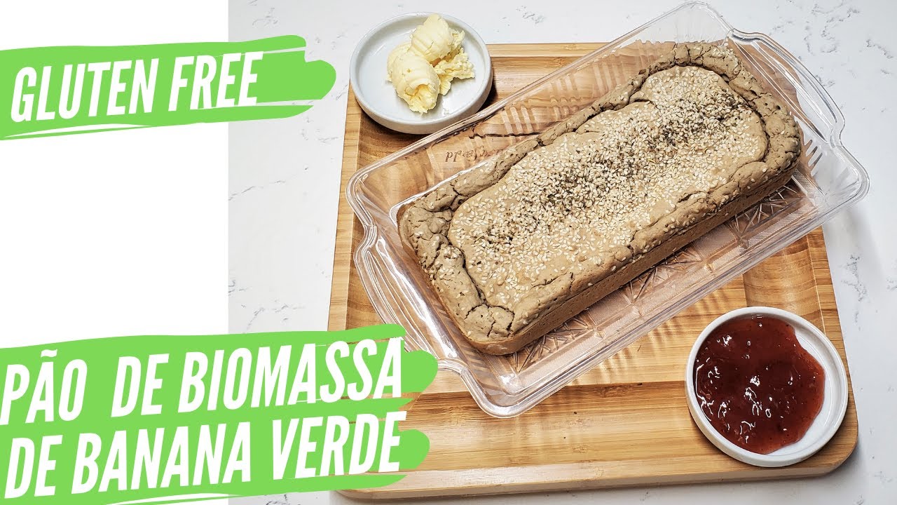 Pão de Biomassa de Banana Verde no Liquidificador  -  Gluten Free