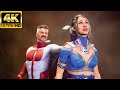 Omniman vs kitana train fatality  mortal kombar 1  4k  max settings  dlss quality  new dlc