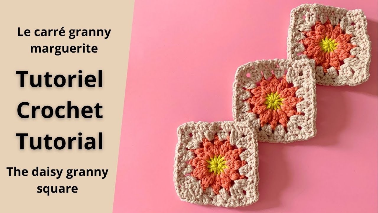 PLIGREAT Kit Crochet Débutant - Couverture Carrée Marguerite DIY Avec Vidéo