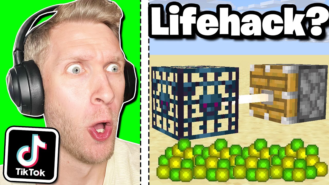 Tester TIKTOK Minecraft LIFEHACKS