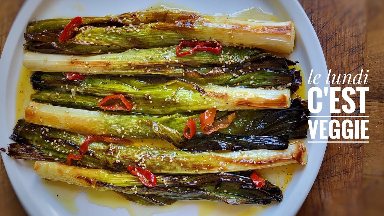 POIREAUX À LA VINAIGRETTE CUITS AU FOUR