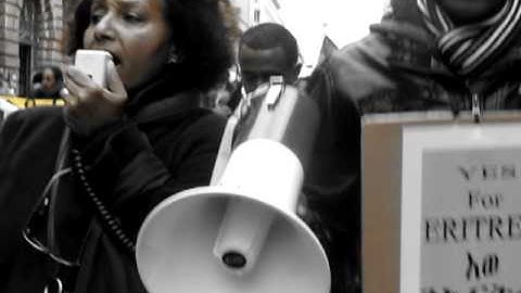 Berlin demo gegen Eritrea diktatur