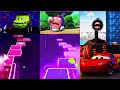 lightning McQueen vs siran hed Vs oddbods vs funny cars mix combo gameplay song cover
