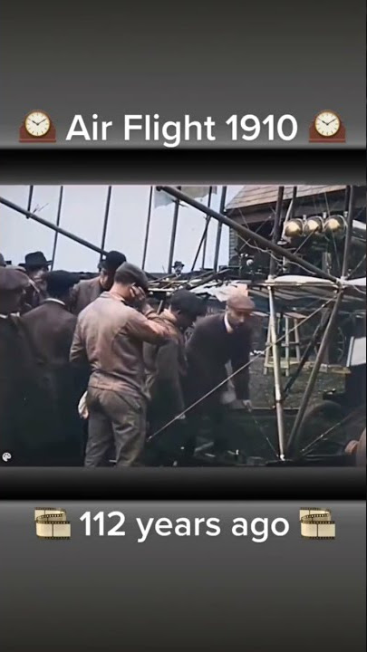 Air Flight 1910 #history #viral #vintage #rare #footage #flying #airplane