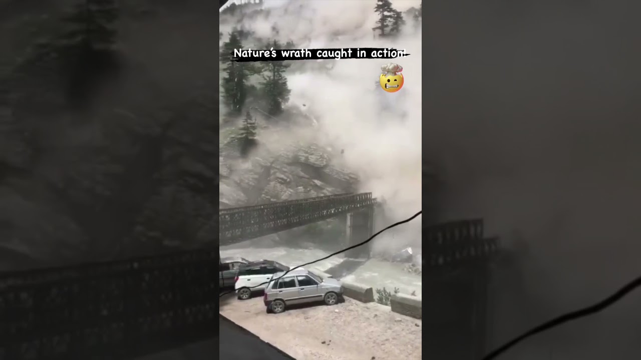 Bridge Collapse in 2 Seconds - Nature’s Wrath Caught in Action in Kinnaur Valley