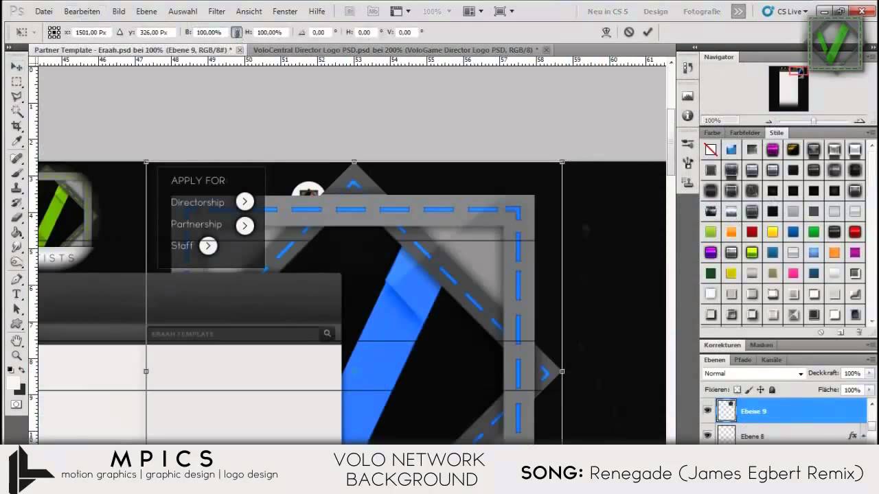 Volo Network Background Speed-Art by mpics